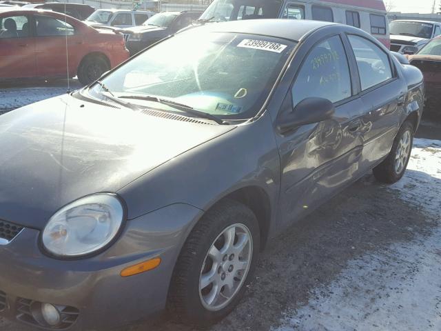 1B3ES56C34D536018 - 2004 DODGE NEON SXT GRAY photo 9