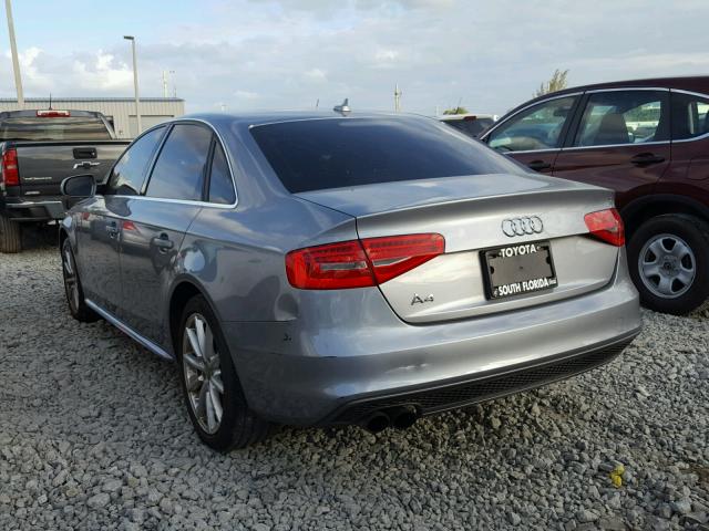 WAUEFAFL1FN009441 - 2015 AUDI A4 PREMIUM GRAY photo 3