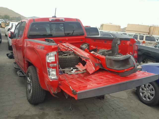 1GCGSDE35G1192636 - 2016 CHEVROLET COLORADO Z RED photo 3