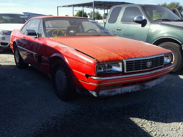 1G6VR3182KU101122 - 1989 CADILLAC ALLANTE RED photo 1