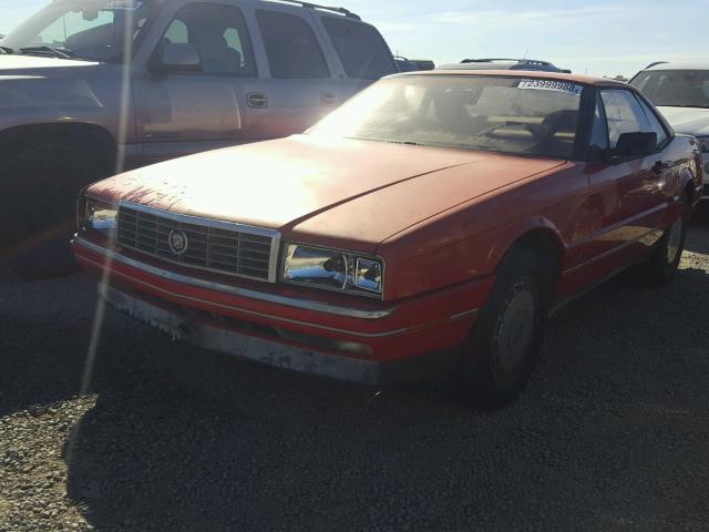 1G6VR3182KU101122 - 1989 CADILLAC ALLANTE RED photo 2