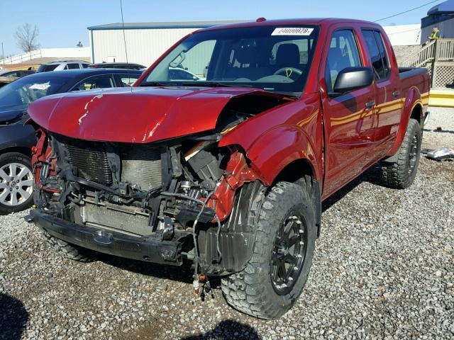 1N6AD0EV3FN714484 - 2015 NISSAN FRONTIER S RED photo 2