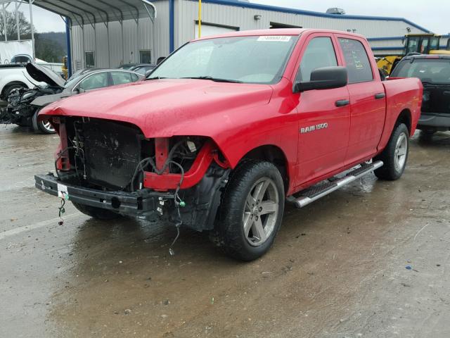 1C6RD7KT7CS192030 - 2012 DODGE RAM 1500 S RED photo 2