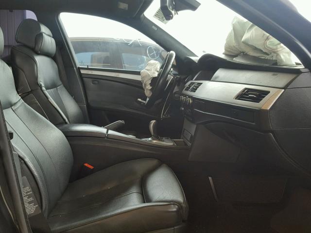 WBSNB93528CX08782 - 2008 BMW M5 BLACK photo 5