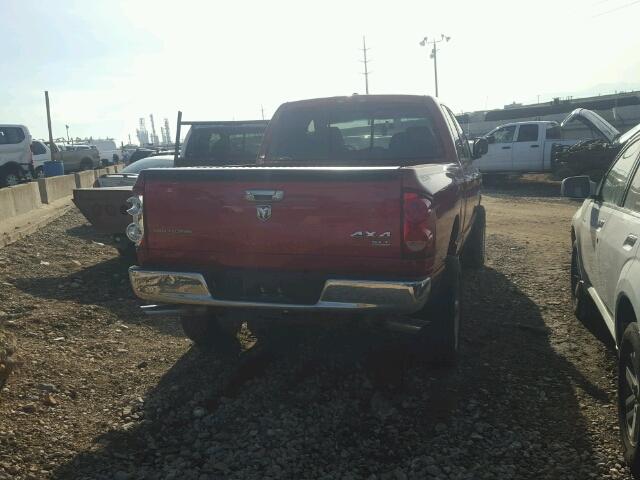 1D7HU18277J511959 - 2007 DODGE RAM 1500 RED photo 4