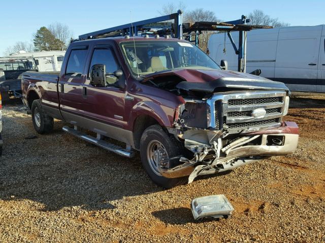 1FTNW20P74EA96568 - 2004 FORD F250 SUPER BURGUNDY photo 1