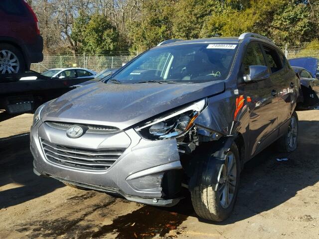 KM8JU3AG6EU800223 - 2014 HYUNDAI TUCSON GLS GRAY photo 2