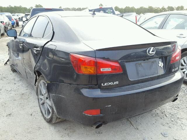 JTHBE262185018194 - 2008 LEXUS IS 350 BLACK photo 3