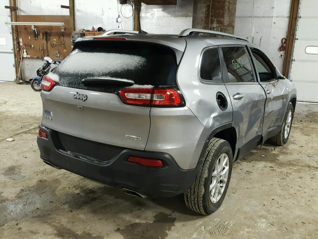 1C4PJMCS3GW333400 - 2016 JEEP CHEROKEE L GRAY photo 4