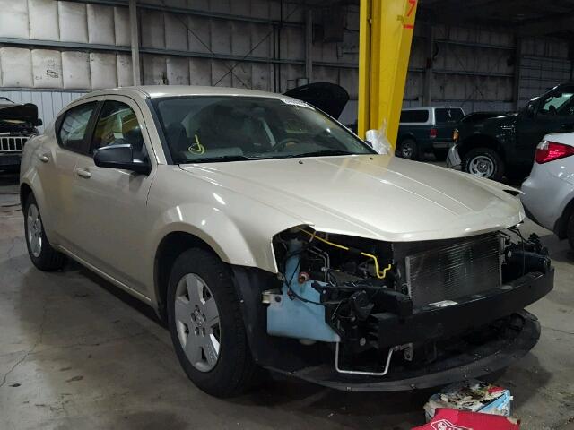 1B3CC4FB4AN237147 - 2010 DODGE AVENGER SX GOLD photo 1