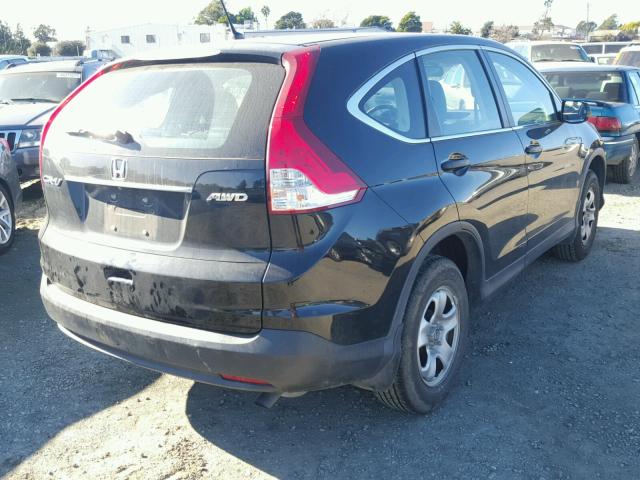 2HKRM4H39EH643538 - 2014 HONDA CR-V LX BLACK photo 4