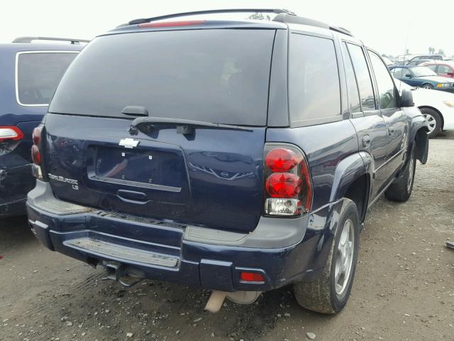 1GNDS13S582115201 - 2008 CHEVROLET TRAILBLAZE BLUE photo 4