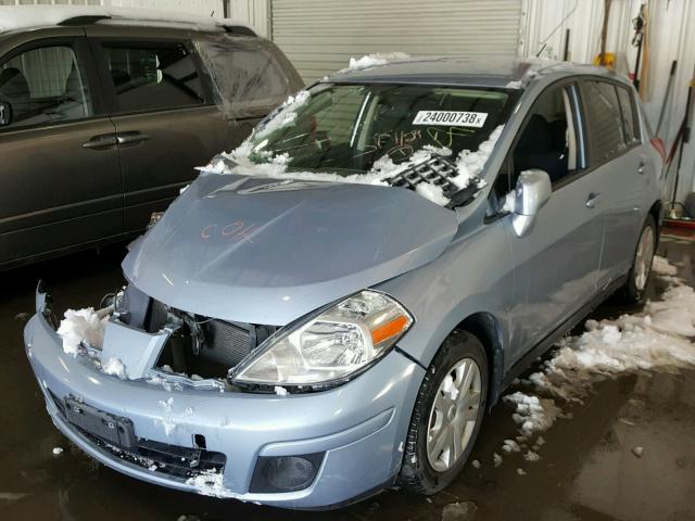 3N1BC1CP2BL511653 - 2011 NISSAN VERSA S BLUE photo 2