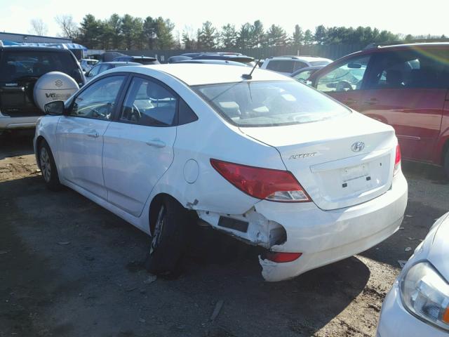 KMHCT4AE7FU804234 - 2015 HYUNDAI ACCENT GLS WHITE photo 3