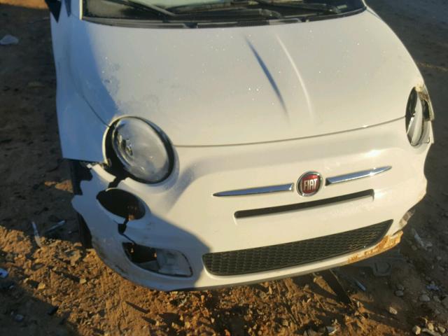 3C3CFFBR8DT593534 - 2013 FIAT 500 SPORT WHITE photo 9