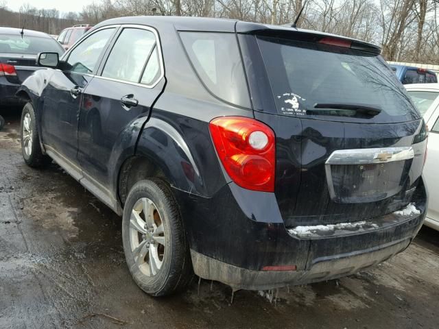 2GNALBEK1C1182177 - 2012 CHEVROLET EQUINOX LS BLACK photo 3