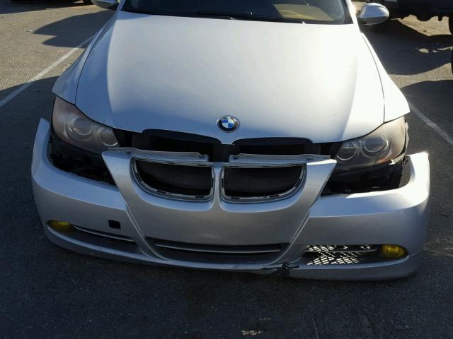 WBAVB73597P101276 - 2007 BMW 335 I SILVER photo 9