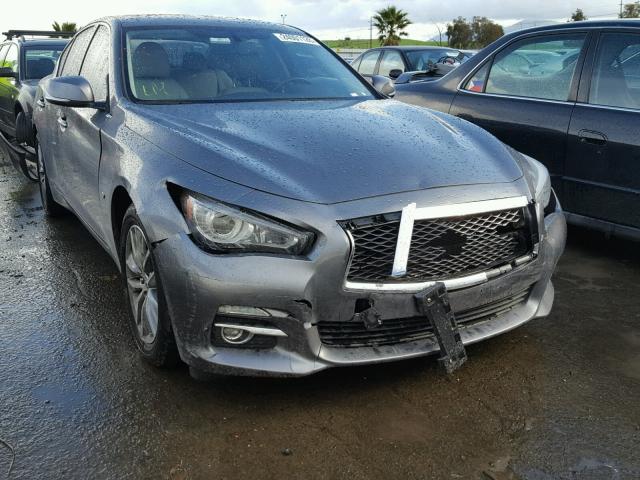 JN1BV7AR0EM691212 - 2014 INFINITI Q50 BASE GRAY photo 1