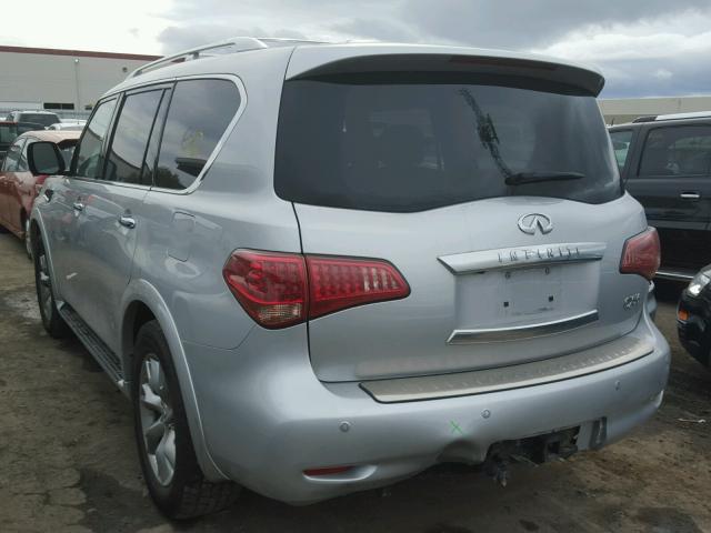 JN8AZ2NE2D9060913 - 2013 INFINITI QX56 SILVER photo 3