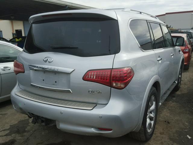 JN8AZ2NE2D9060913 - 2013 INFINITI QX56 SILVER photo 4