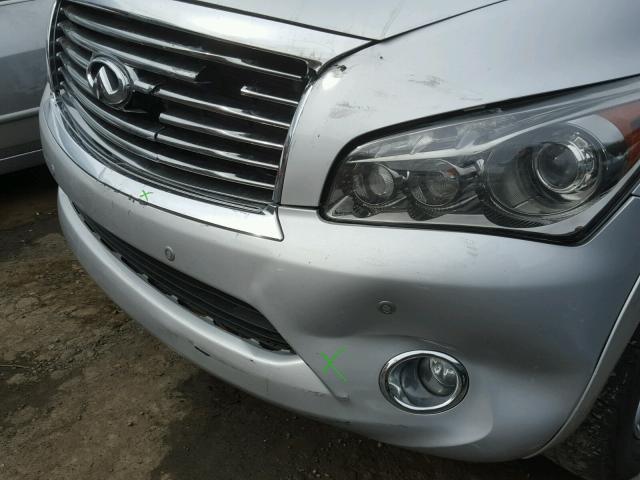 JN8AZ2NE2D9060913 - 2013 INFINITI QX56 SILVER photo 9