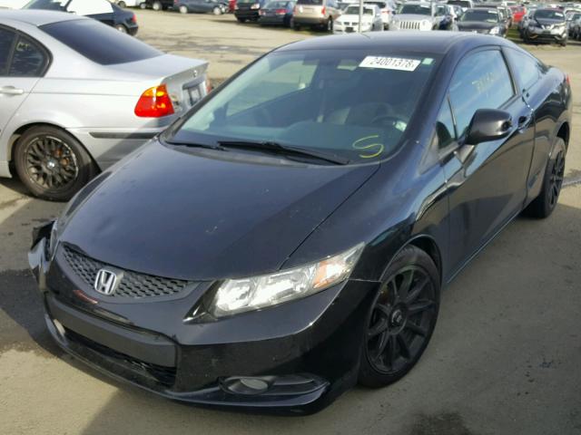 2HGFG3A59DH510593 - 2013 HONDA CIVIC LX BLACK photo 2