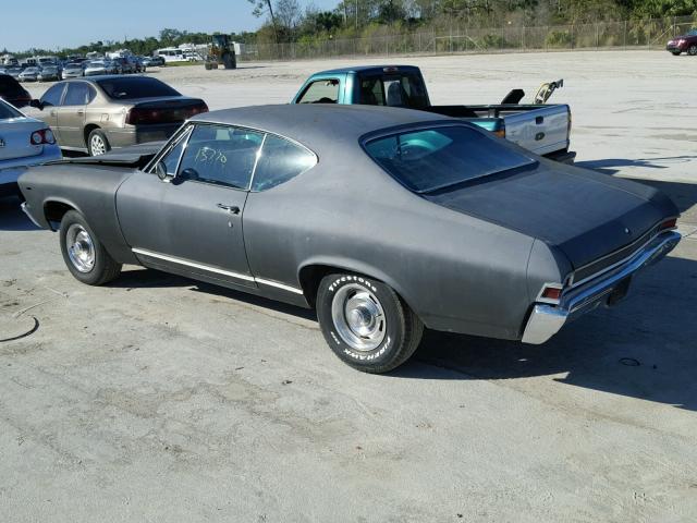 136378A136653 - 1968 CHEVROLET CHEVELLE BLACK photo 3