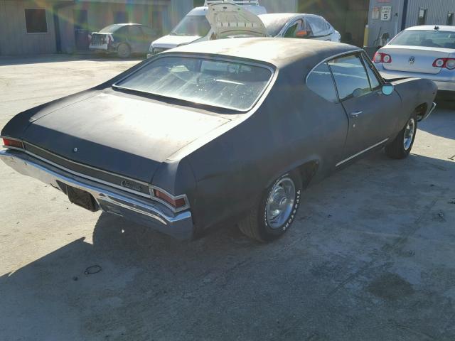 136378A136653 - 1968 CHEVROLET CHEVELLE BLACK photo 4