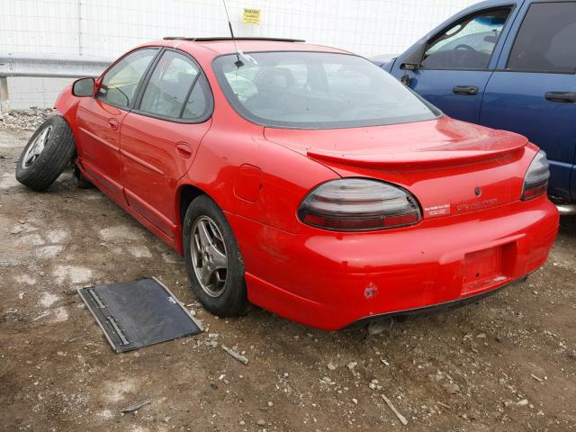 1G2WP52K11F140322 - 2001 PONTIAC GRAND PRIX RED photo 3