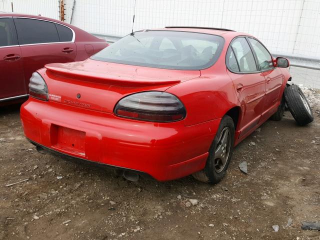 1G2WP52K11F140322 - 2001 PONTIAC GRAND PRIX RED photo 4