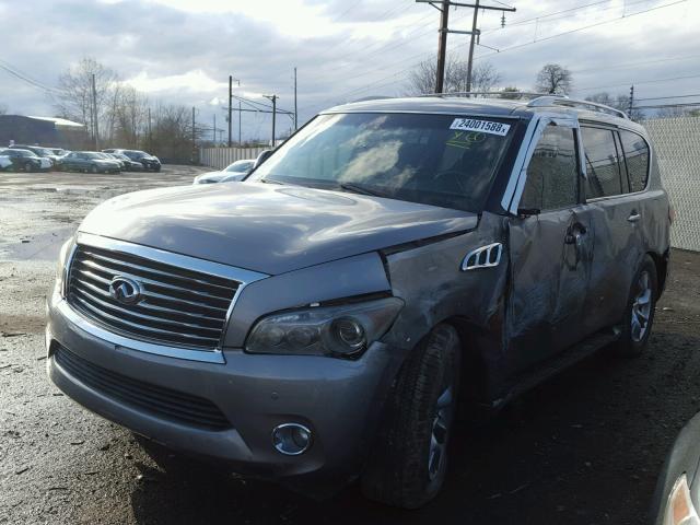 JN8AZ2NF5C9517429 - 2012 INFINITI QX56 GRAY photo 2