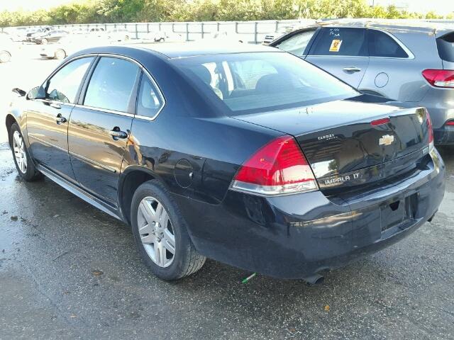 2G1WG5E35D1204933 - 2013 CHEVROLET IMPALA LT BLACK photo 3