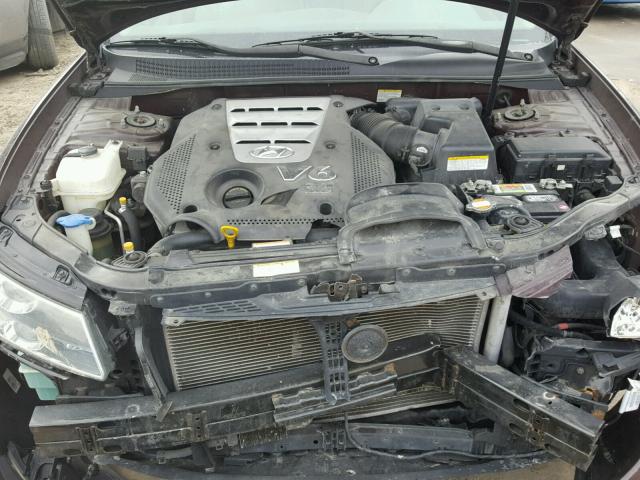 5NPEU46F46H100966 - 2006 HYUNDAI SONATA GLS BURGUNDY photo 7