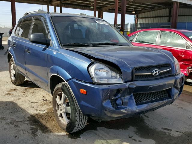 KM8JM12B55U071087 - 2005 HYUNDAI TUCSON GL BLUE photo 1