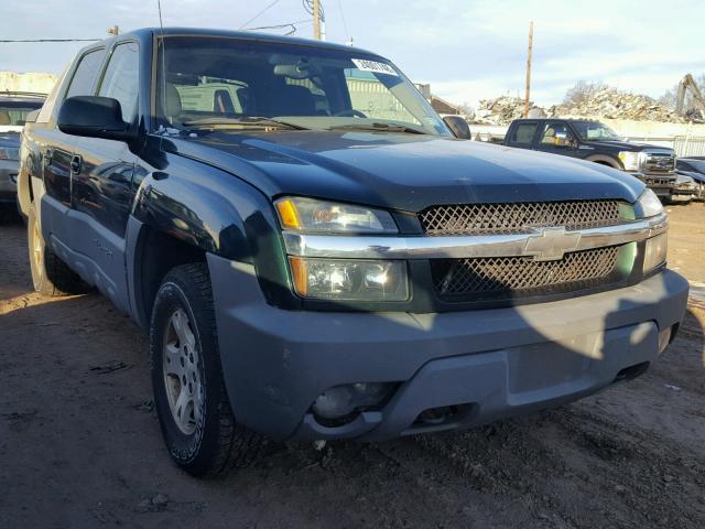 3GNEC13T72G228561 - 2002 CHEVROLET AVALANCHE GREEN photo 1