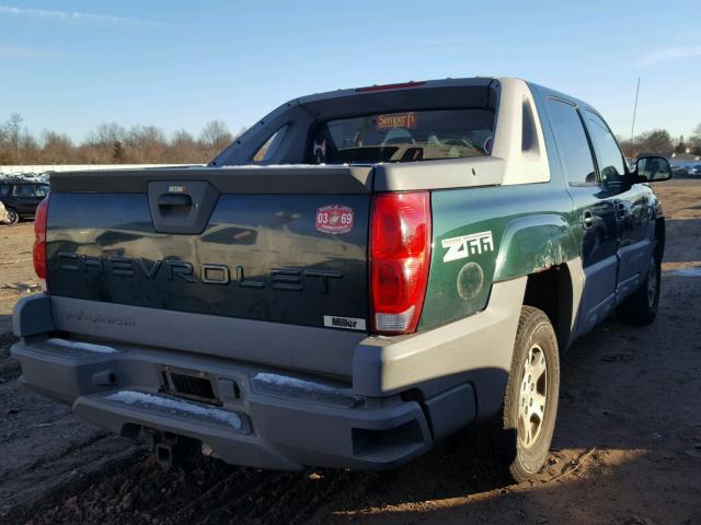 3GNEC13T72G228561 - 2002 CHEVROLET AVALANCHE GREEN photo 4