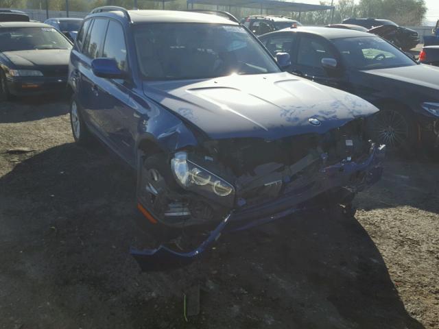 WBXPC9C42AWJ35572 - 2010 BMW X3 XDRIVE3 BLUE photo 1