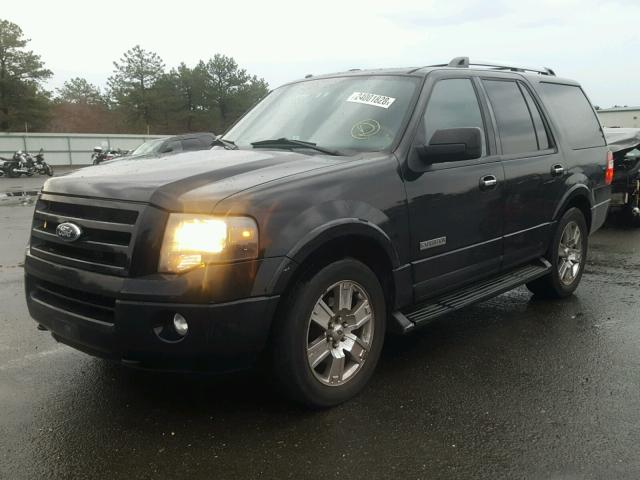 1FMFU20577LA14214 - 2007 FORD EXPEDITION BLACK photo 2