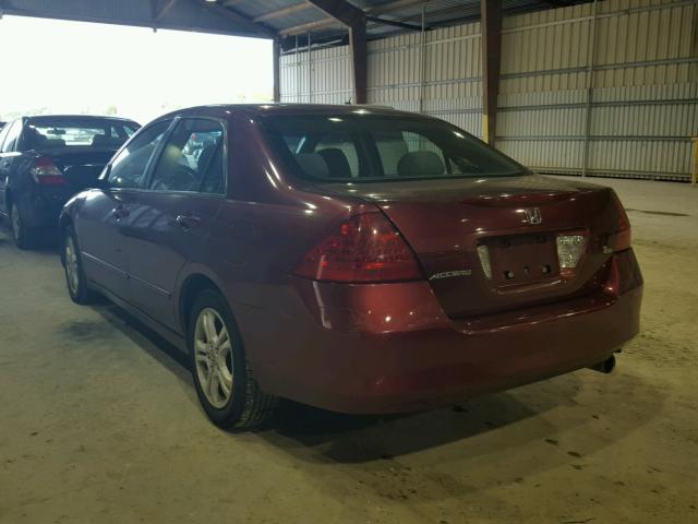 1HGCM56386A142553 - 2006 HONDA ACCORD SE RED photo 3