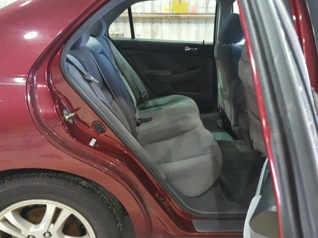 1HGCM56386A142553 - 2006 HONDA ACCORD SE RED photo 6