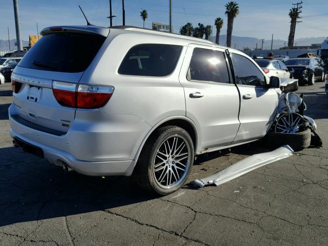 1D4RD4GG8BC729339 - 2011 DODGE DURANGO CR SILVER photo 4