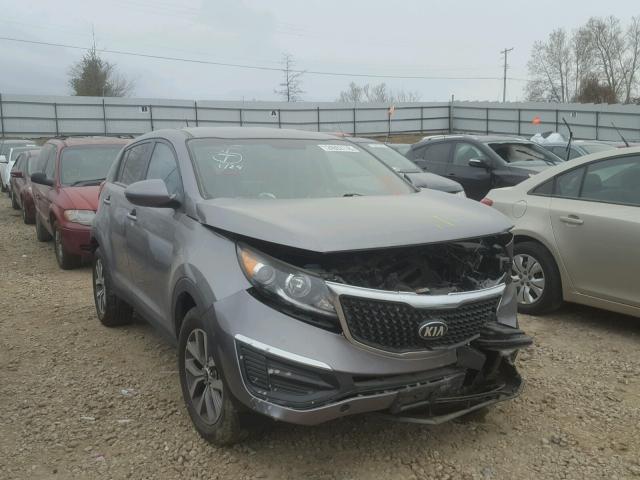 KNDPB3AC0E7602043 - 2014 KIA SPORTAGE B GRAY photo 1