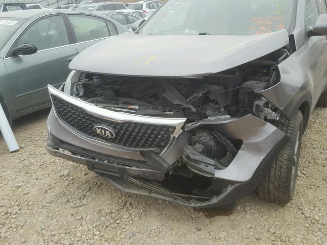 KNDPB3AC0E7602043 - 2014 KIA SPORTAGE B GRAY photo 9