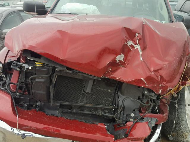 1C6RR7GT8DS608761 - 2013 RAM 1500 SLT RED photo 7