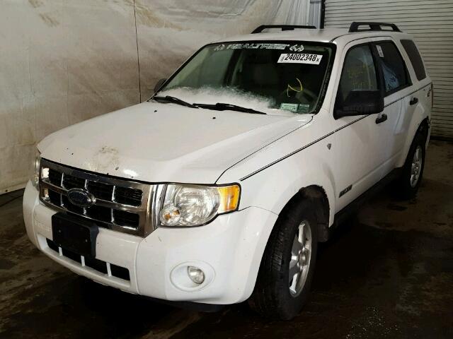 1FMCU93138KA74034 - 2008 FORD ESCAPE XLT WHITE photo 2