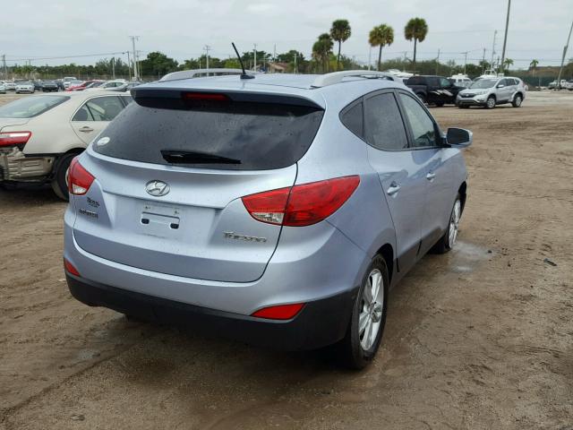 KM8JU3AC0DU548867 - 2013 HYUNDAI TUCSON GLS BLUE photo 4