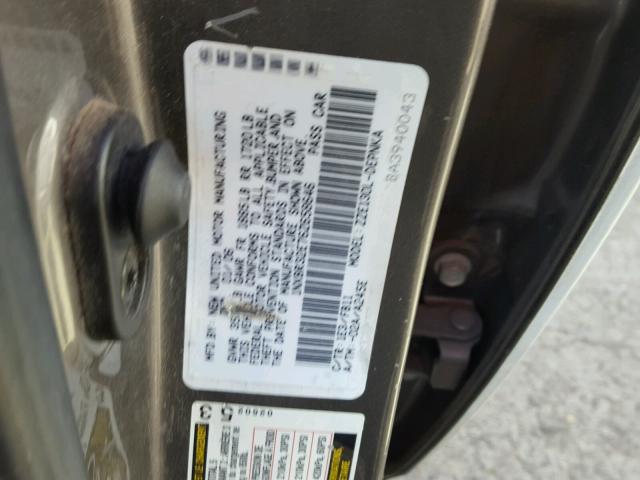 1NXBR32E76Z658646 - 2006 TOYOTA COROLLA CE WHITE photo 10