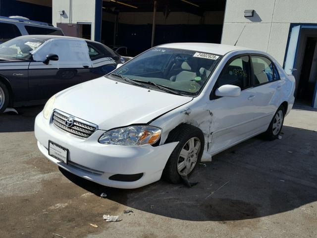 1NXBR32E76Z658646 - 2006 TOYOTA COROLLA CE WHITE photo 2