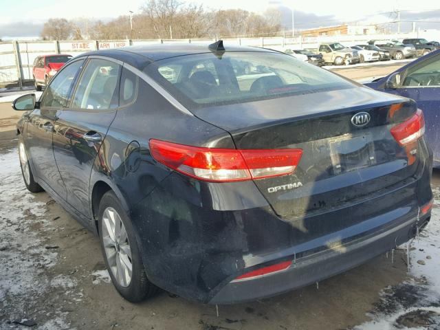 5XXGU4L34GG048674 - 2016 KIA OPTIMA EX BLACK photo 3