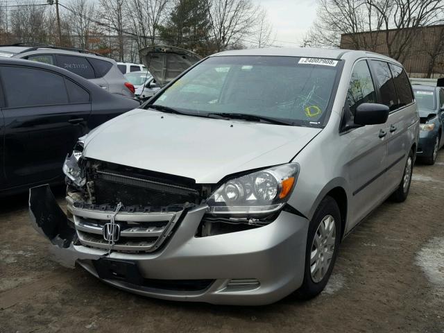 5FNRL38256B096482 - 2006 HONDA ODYSSEY LX SILVER photo 2